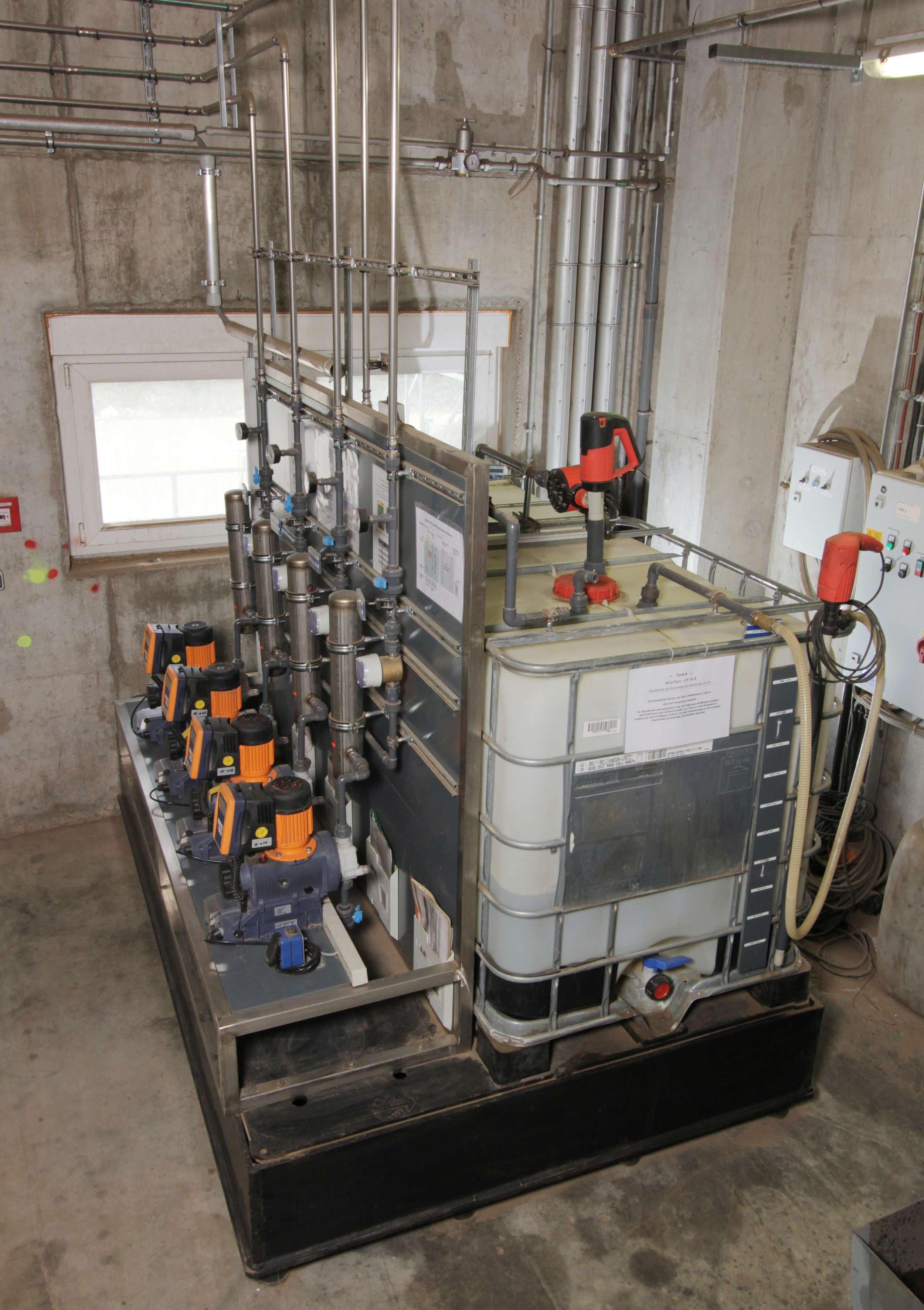 Dosierstation für 4 Dosierstellen