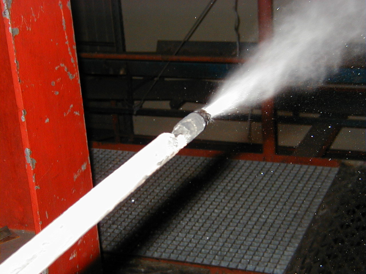 Sprühnebel einer Standard-Dosierlanze